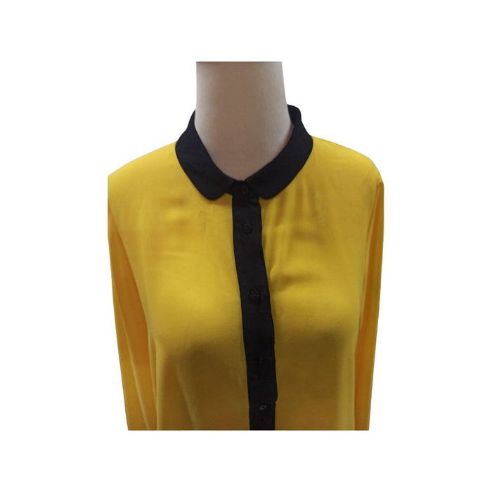 Twist Sarı Kadın Gömlek S