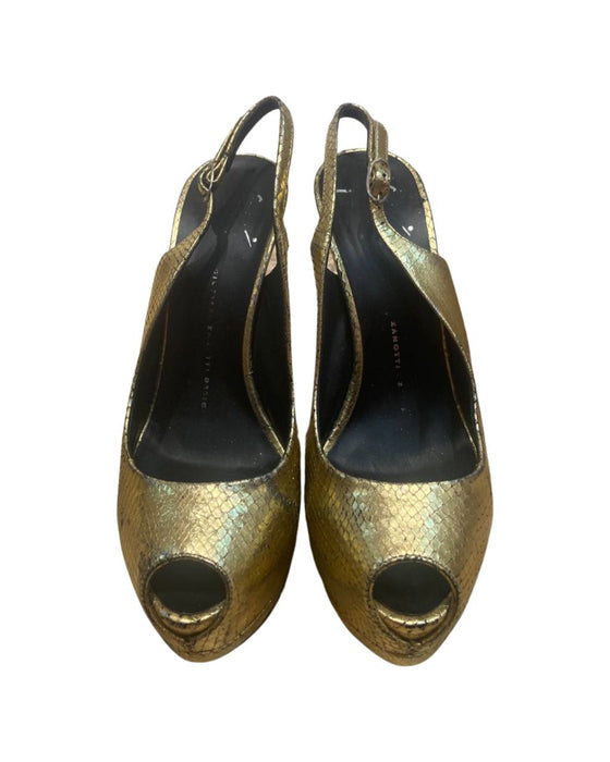 Giuseppe Zanotti Gold Kadın Ayakkabı 38.5 - Givin