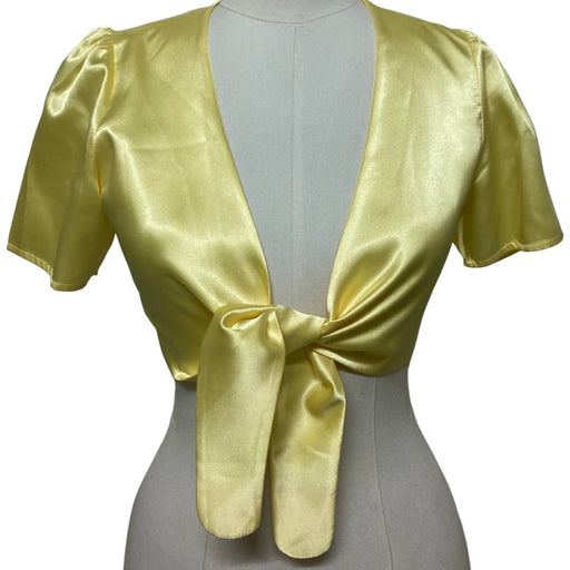 J by Jessica Kovacs Sarı Kadın Crop Top S - Givin